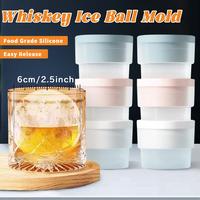 Ice Ball Molds 6 PCS, Silicone Sphere Ice Mold Maker, Stackable Easy Release Circle Ice Cube Mold with Lids, Food Grade Ice M...