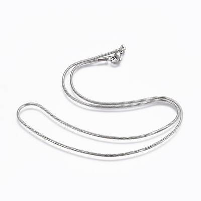 Non-Tarnish 304 Stainless Steel Snake Chain Necklaces