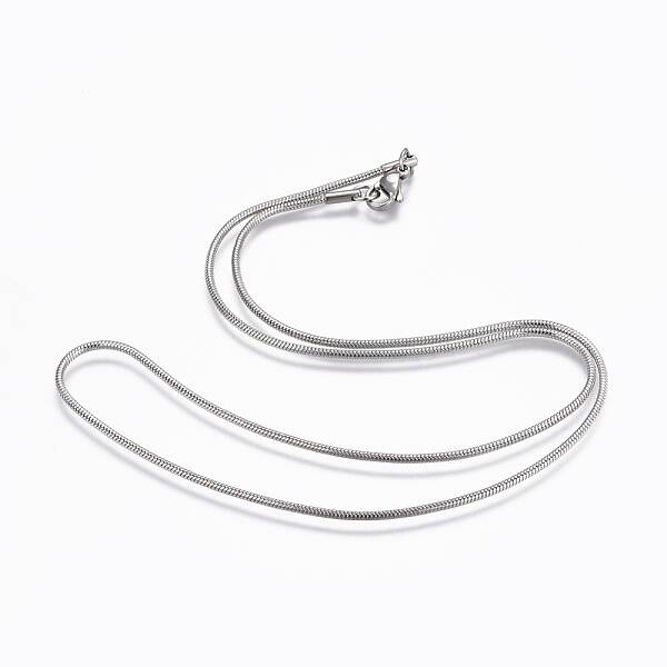 Non-Tarnish 304 Stainless Steel Snake Chain Necklaces