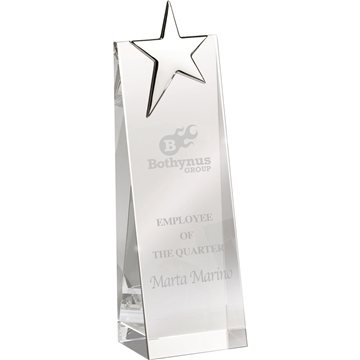 1 Customized Estrela Silver Star Tower - Crystal