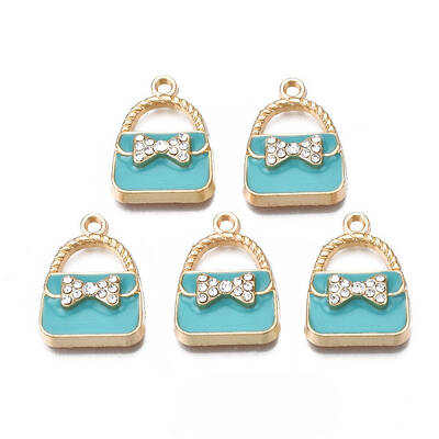 Rack Plating Alloy Enamel Pendants