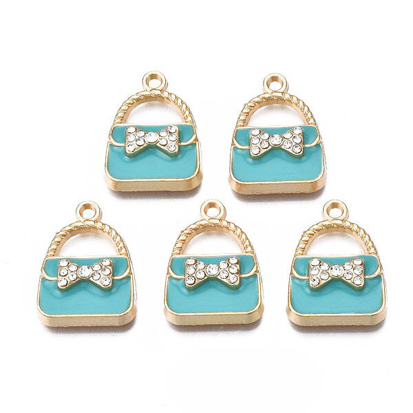 Rack Plating Alloy Enamel Pendants
