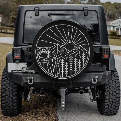 Mountains Spare Tire Cover