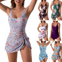 One Piece Swimdress Swimsuits for Women Tummy Control Swim Dresses Skirt Bathing Suit Swimwear Swimsuit SummerTurnup