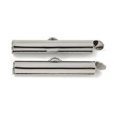 Brass Slide On End Clasp Tubes
