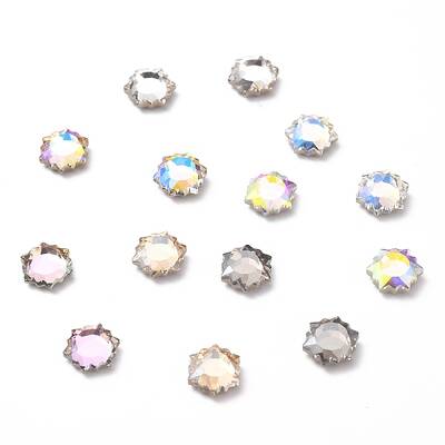 K9 Faceted Glass Rhinestone Cabochons