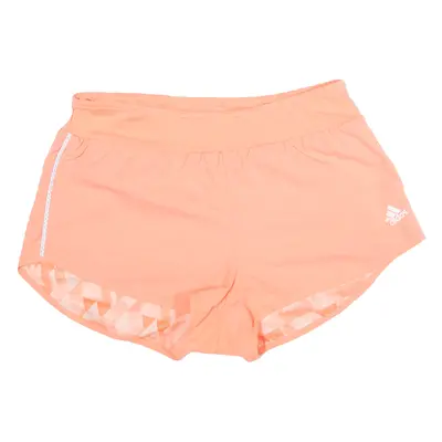 ADIDAS Womens Sports Shorts Orange S W28