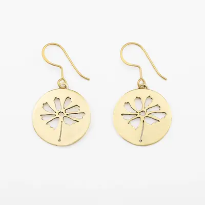 Birth Month Flower Earrings - January - Snowdrop