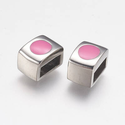 304 Stainless Steel Enamel Slide Charms