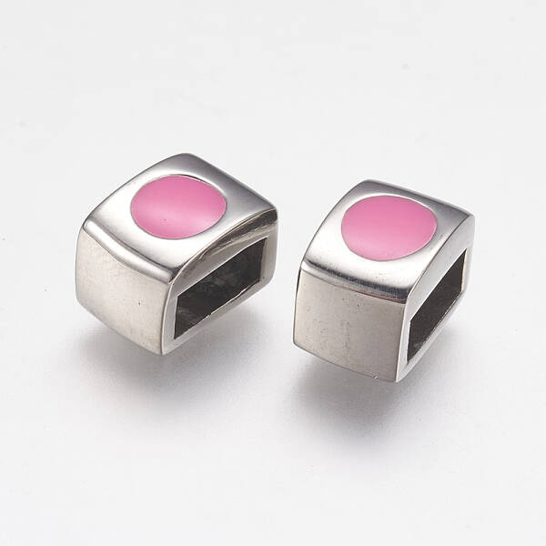 304 Stainless Steel Enamel Slide Charms