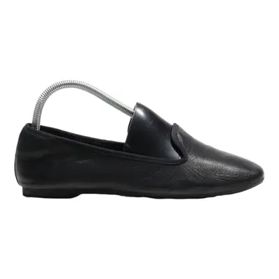 CLARKS Loafer Shoes Black Synthetic Womens UK 6.5