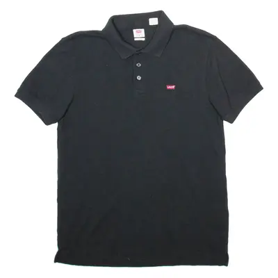 LEVI'S Mens Polo Shirt Black M