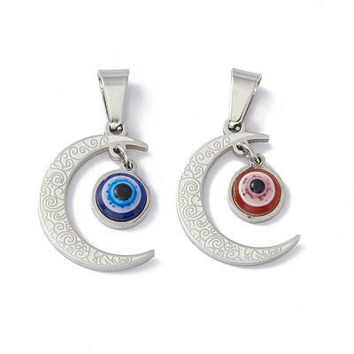 304 Stainless Steel Resin Pendants