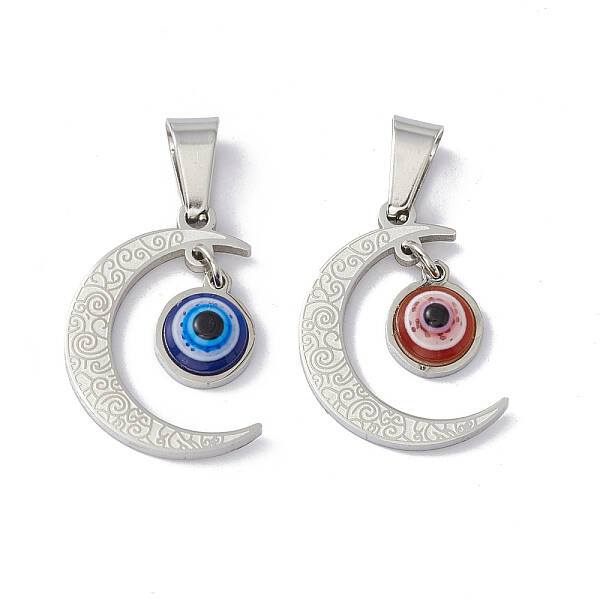 304 Stainless Steel Resin Pendants