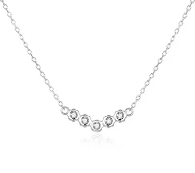 Beneto Silver necklace with zirconia AGS1209/47L