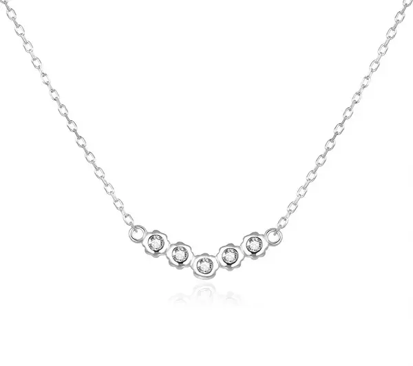 Beneto Silver necklace with zirconia AGS1209/47L