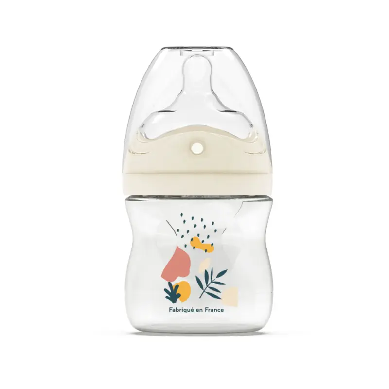 Dodie Bottle with multi-perforated anti-colic teat - +6 months - 3 servings - Nature Terracotta 330ml