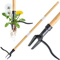 Stand-up Weeder, Long Handle Garden Weeder, 3-section Pole for Easy Weeder Removal without Bending Or Kneeling