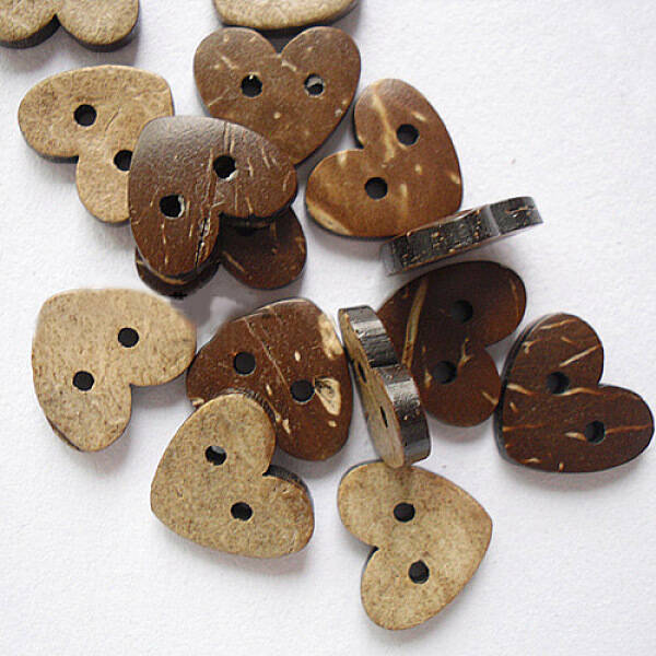 Sweetheart Buttons with 2-Hole