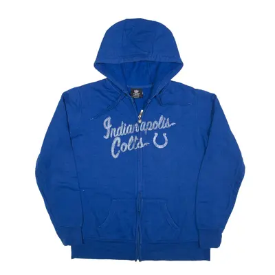 NFL Indianapolis Colts Hoodie Blue Full Zip Womens M