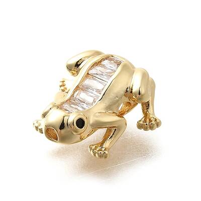 Brass with Cubic Zirconia Beads
