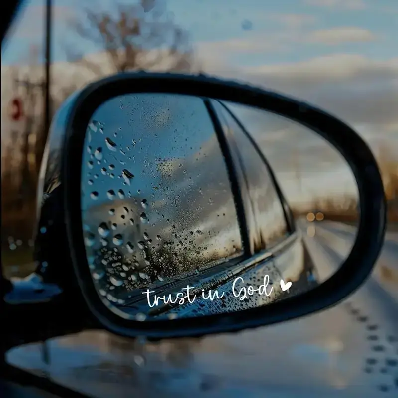 Car Rearview Mirror Sticker, Waterproof Car Rearview Mirror Decal, Car Exterior Decoration Accessories