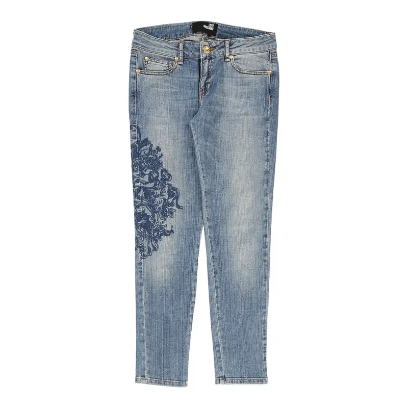 Love Moschino Jeans - 28W UK 4 Blue Cotton