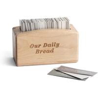 Our Daily Bread Wood Promise Box - 240 Promises from The Word of God - Sharable Scripture Cards Brown Gift gifts boyfriend an...