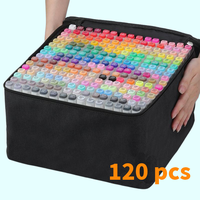 Alcohol Markers，120/80/60/ Pcs Dual Tip Markers Pens, Sketch Art Marker for Coloring, Portrait Illustration, Sketch Anime C...