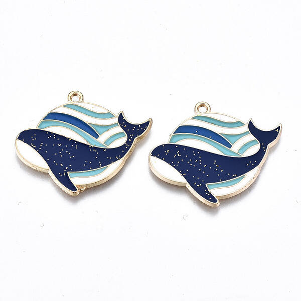 Eco-Friendly Alloy Enamel Pendants