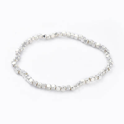 Brass Bead Stretch Bracelets