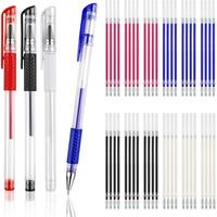 4 count Heat Erasable Pens for Fabric with 32 Refills, Fabric Marking Pens for Sewing, Quilting, Embroidery, Dressmaking, Tai...