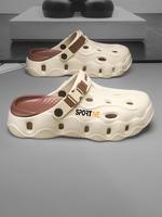 Sporty Unisex's Solid Color Sport Sandals, Sport Breathable Comfortable Non-slip Sandals, Outdoor Sports Beach Sandals for Me...