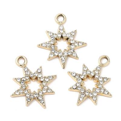 UV Plating Alloy Rhinestone Pendants