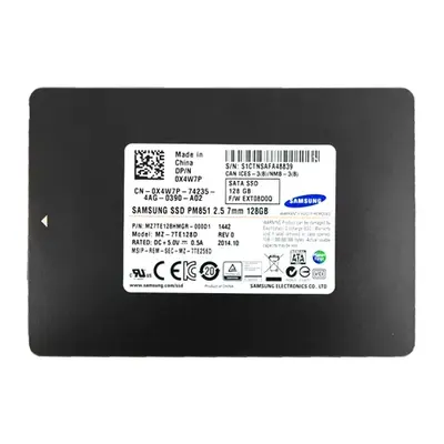 MZ7TE128HMGR Samsung PM851 Series 128GB Multi-Level Cell SATA 6Gb/s 7mm 2.5-Inch Solid State Drive