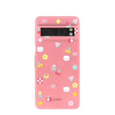 Bubblegum Pink Pretty Picnic Google Pixel 8 Pro Case