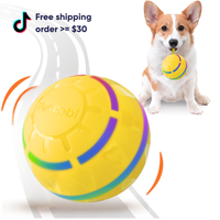Interactive Dog ball,2 Modes Interactive Dog Toys USB Rechargeable Motion Activated Self Moving Dog Ball Toy Durable Peppy Pe...