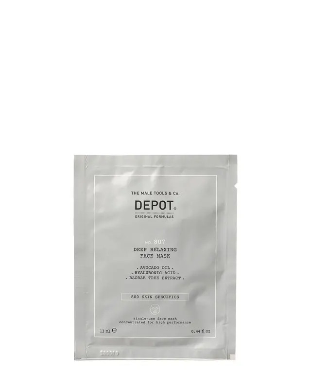 Set, Depot, 800 Skin Specific No. 807 Hyaluronic Acid Soothing/Hydrating & Nourishing Sheet Mask Face Day 12 Pcs 13ml