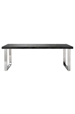 Wooden Silver Dining Table L | OROA Blackbone