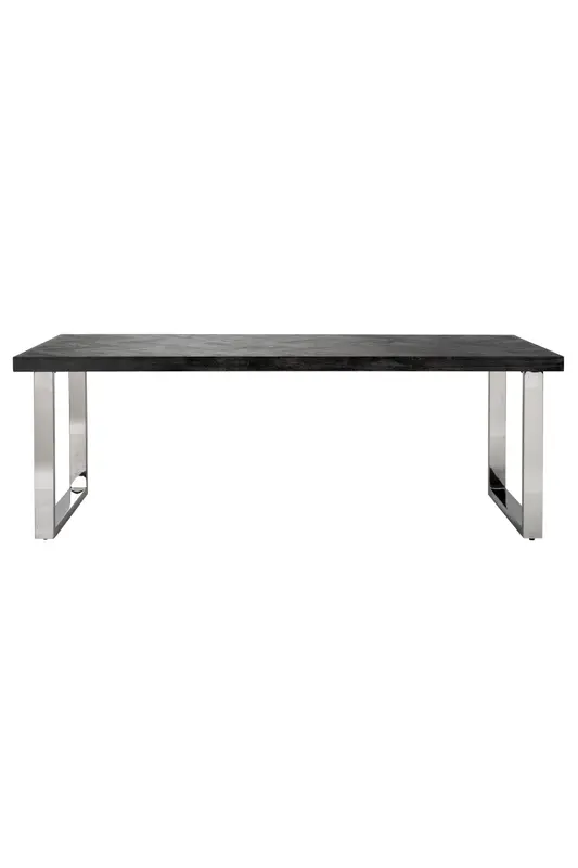 Wooden Silver Dining Table L | OROA Blackbone
