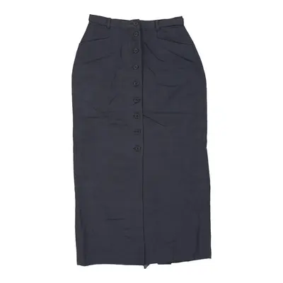 Betty Barclay Maxi Skirt - 26W UK 6 Blue Cotton Blend