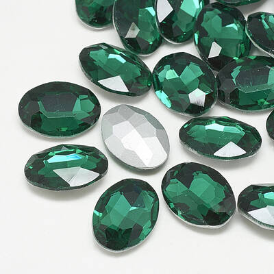Pointed Back Glass Rhinestone Cabochons