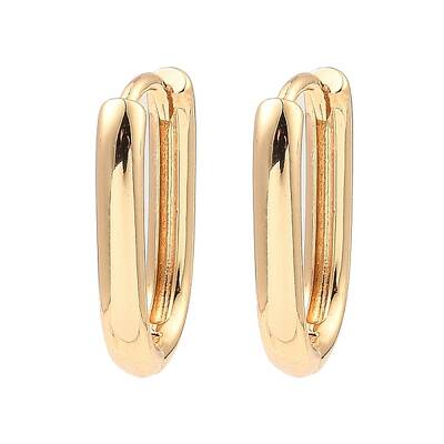 Brass Hoop Earrings