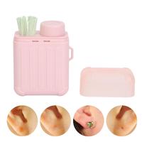 Ear Hole Ear Care Kit,Earrings Hole Cleaner,Disposable Aftercare Cleaner, with 240pcs Ear Piercing Hole Cleaner Floss & 10ml ...