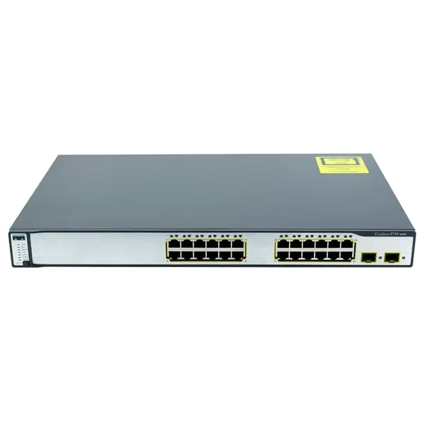 WS-C3750-24TS-S= Cisco C3750-24TS 24-Port + 2-Port SFP Layer 3 Switch