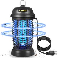 FVOAI Bug Zapper Outdoor, Electronic Mosquito Zapper Fly Zapper for Outdoor and Indoor (Black)