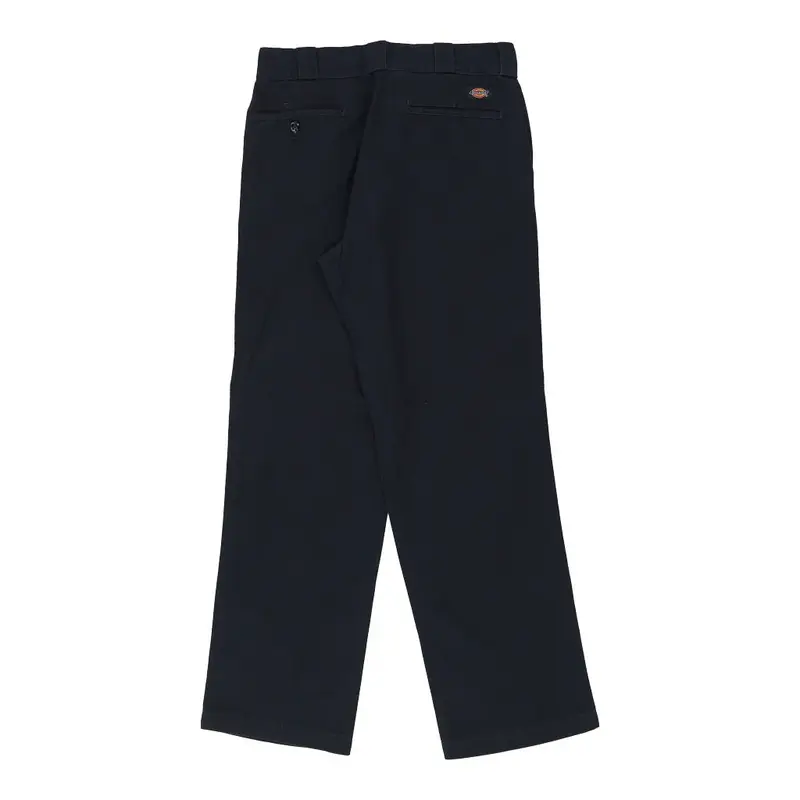 874 Dickies Trousers - 30W 32L Navy Cotton Blend