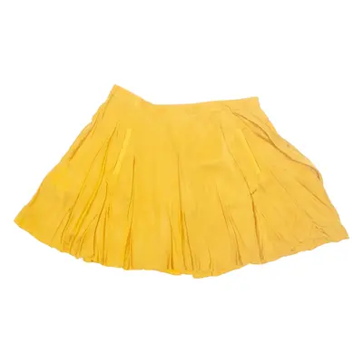 HUGO BOSS Womens Skater Skirt Yellow Knee Length UK 10