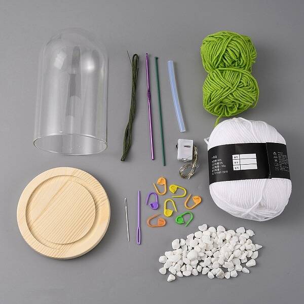 DIY Bellflowers Battery Powered Night Lamp Knitting Kits