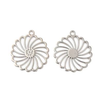 Long-Lasting Plated Brass Filigree Pendant Rhinestone Setting